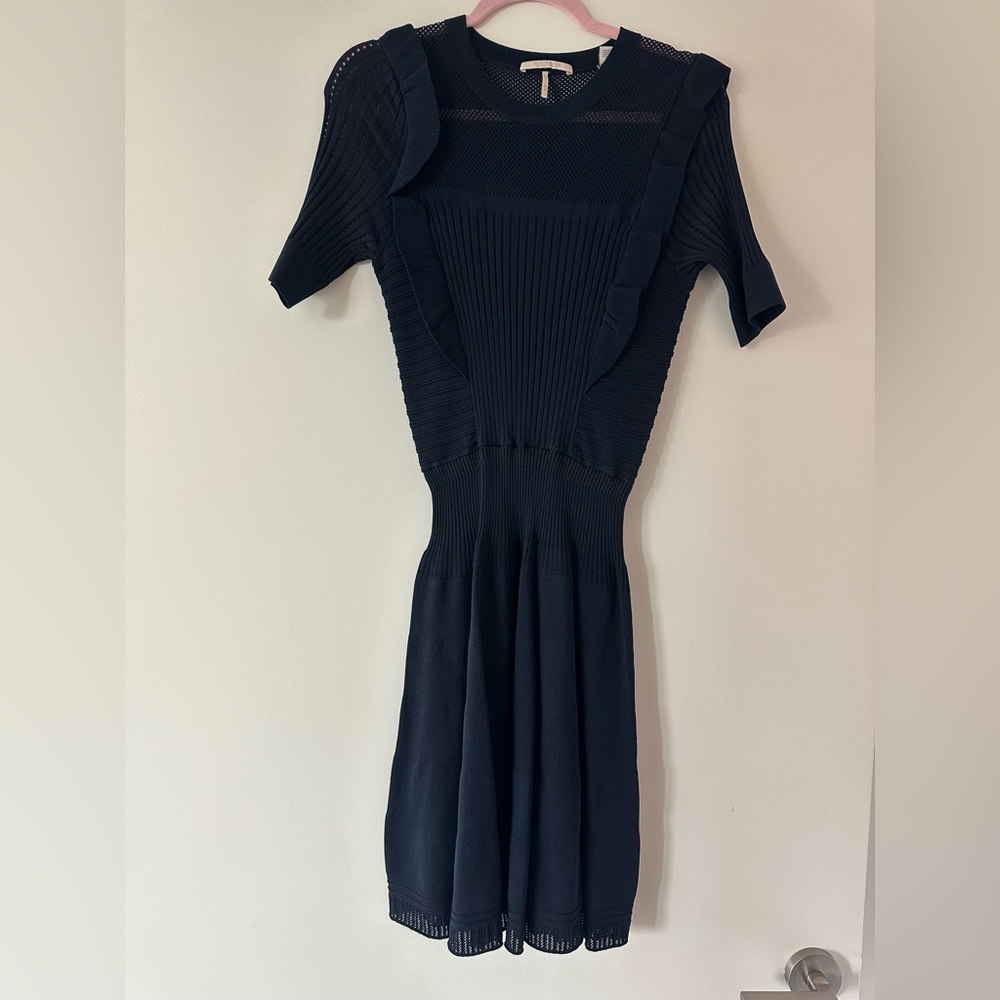 Scotch & Soda Navy Midi Dress